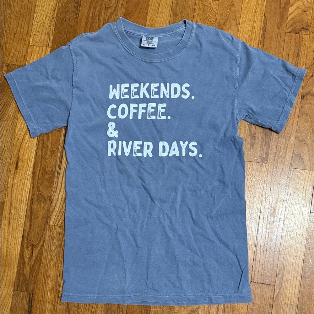 Comfort Colors Slate Blue Graphic Tee